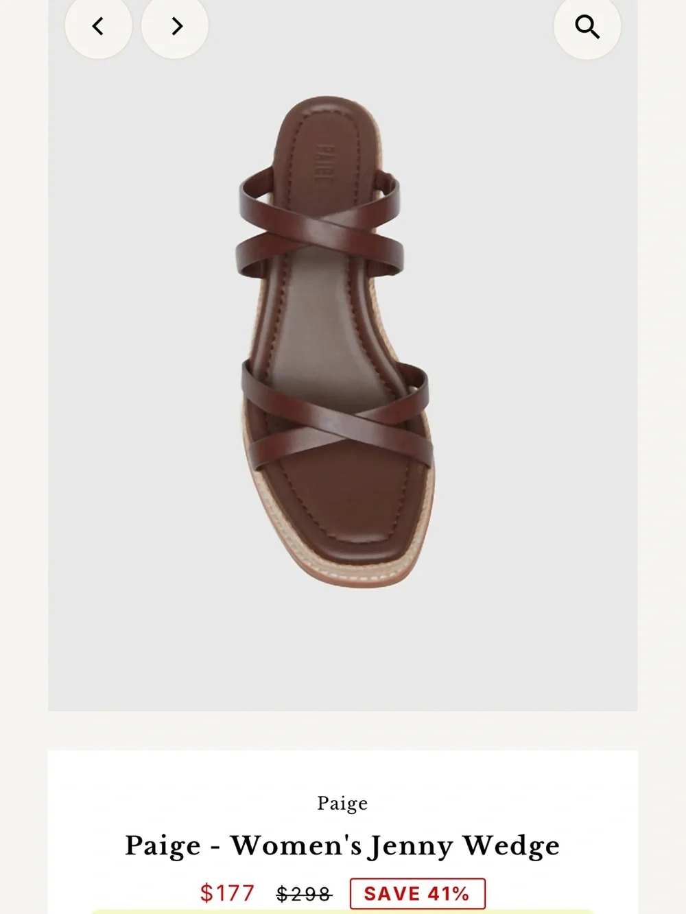 New Paige Jenny sandals 7.5